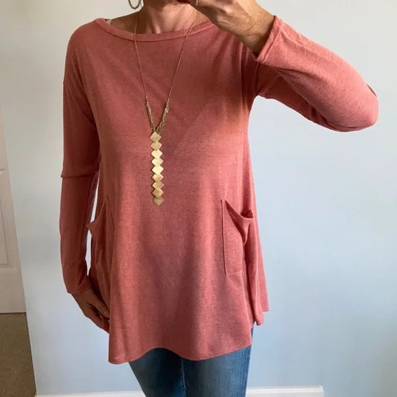Mauve Colored Tunic Top - Picture 3 of 8